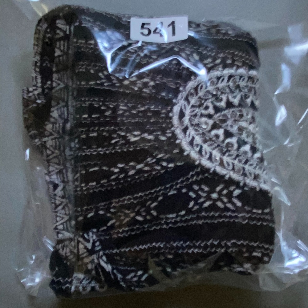 Lucky Brand Embroidered Tunic Women 2X Flowy Boho Peasant Top Black White Lace - Picture 9 of 9
